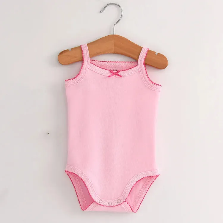 مجموعة اروين ARWEN&AJH GROUP 2024 Baby Cotton Sleeveless Rompers Clothes for 0-12-36M Newborn Girls Toddlers Kids One-pieces Bodysuits Summer Outfit for Kids 2023