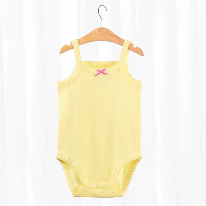 مجموعة اروين ARWEN&AJH GROUP 2024 Baby Cotton Sleeveless Rompers Clothes for 0-12-36M Newborn Girls Toddlers Kids One-pieces Bodysuits Summer Outfit for Kids 2023