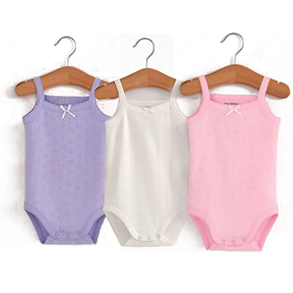 مجموعة اروين ARWEN&AJH GROUP 2024 Baby Cotton Sleeveless Rompers Clothes for 0-12-36M Newborn Girls Toddlers Kids One-pieces Bodysuits Summer Outfit for Kids 2023