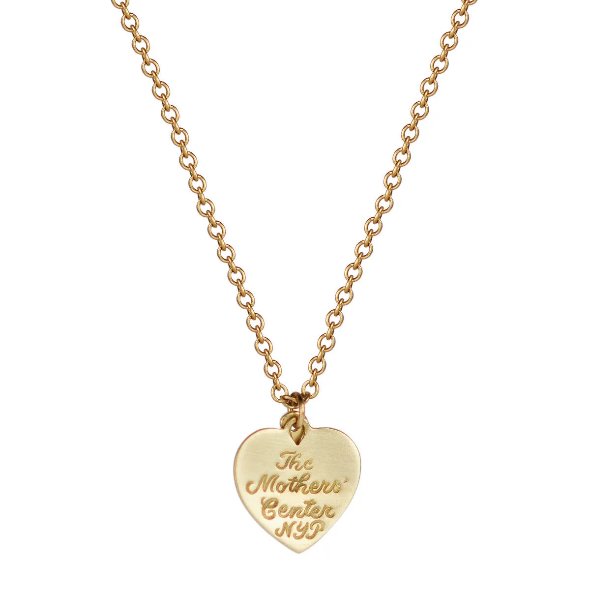 18K Gold New York Presbyterian Heart and Anchor Pendant