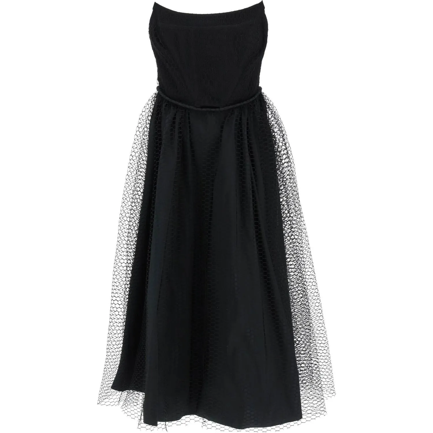 1913 Dresscode midi mesh bustier dress