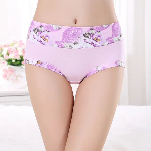 2016 New Underwear Women Floral Underwear Women's Panties Shorts Breifs Sexy Lingeries Female Panties Cotton Underwear For Women