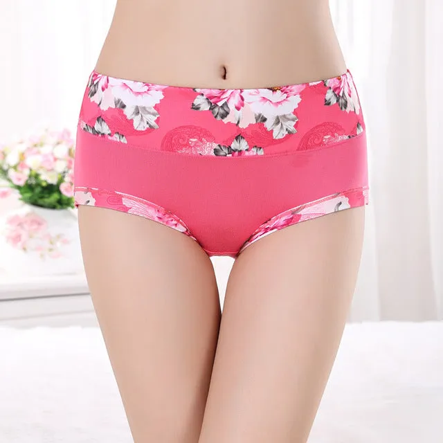 2016 New Underwear Women Floral Underwear Women's Panties Shorts Breifs Sexy Lingeries Female Panties Cotton Underwear For Women