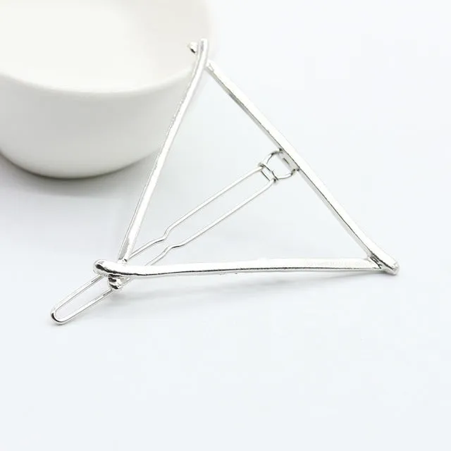 2017 New Hairpins Triangle Moon Hair Pin Jewelry Lip Round Hair Clip For Women Barrettes Head Accessories Bijoux De TeteHeadwear