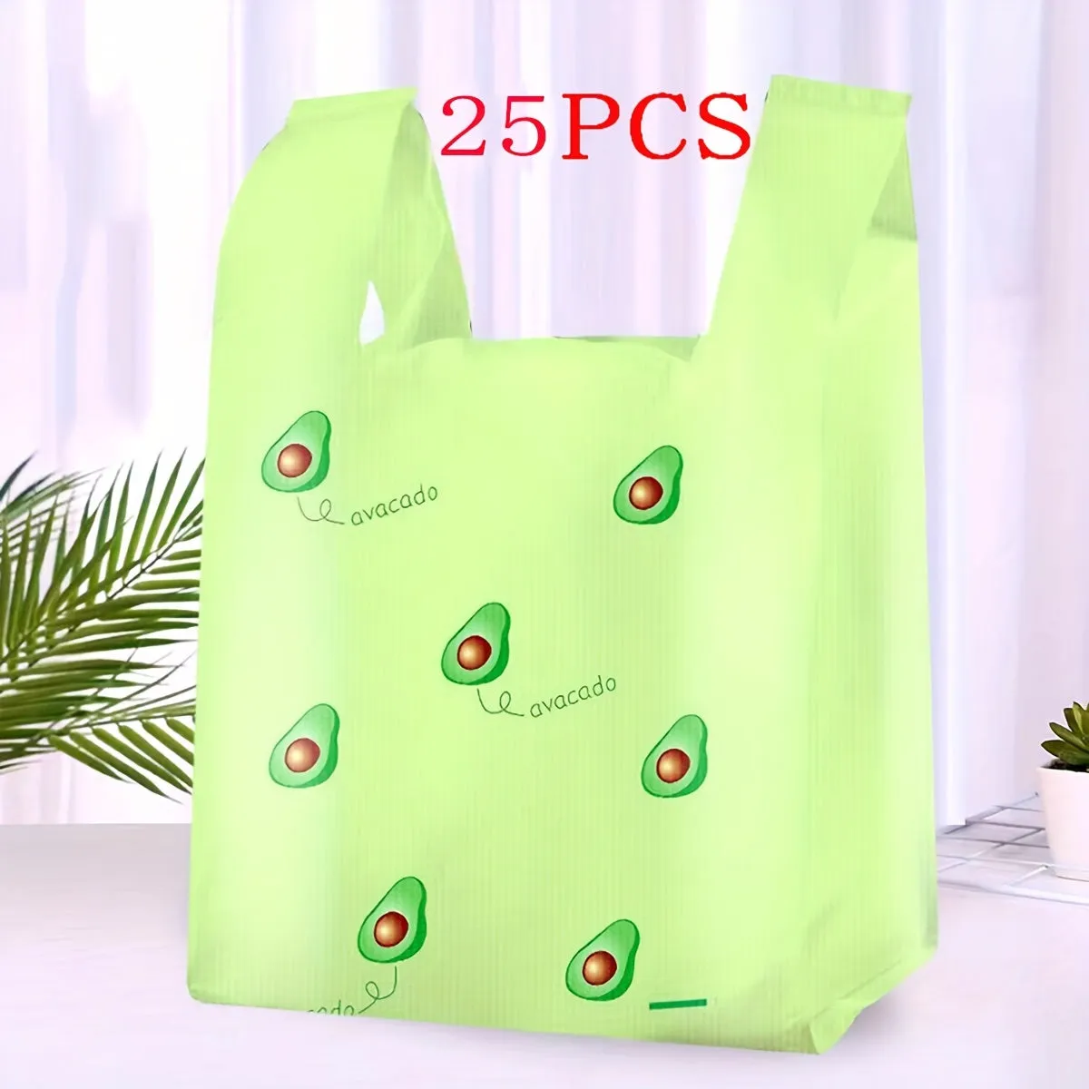 25 pcs Avocado Pattern Tote Bag Set for Gifts  Parties