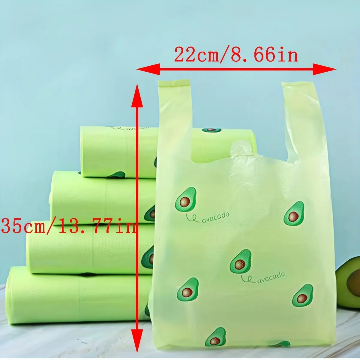 25 pcs Avocado Pattern Tote Bag Set for Gifts  Parties