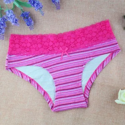 5PCS New arrival women's lingerie sexy lace laces Cotton panties seamless panty underpants briefs underwear intimates