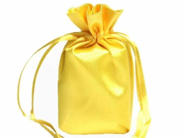 6x9 Gold Elegant Satin Bags - 12 pcs