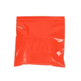 8" x 10" - 2 mil Red Reclosable Poly Bags