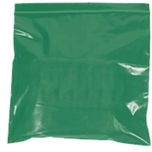 9" x 12" - 2 mil Green Reclosable Poly Bags