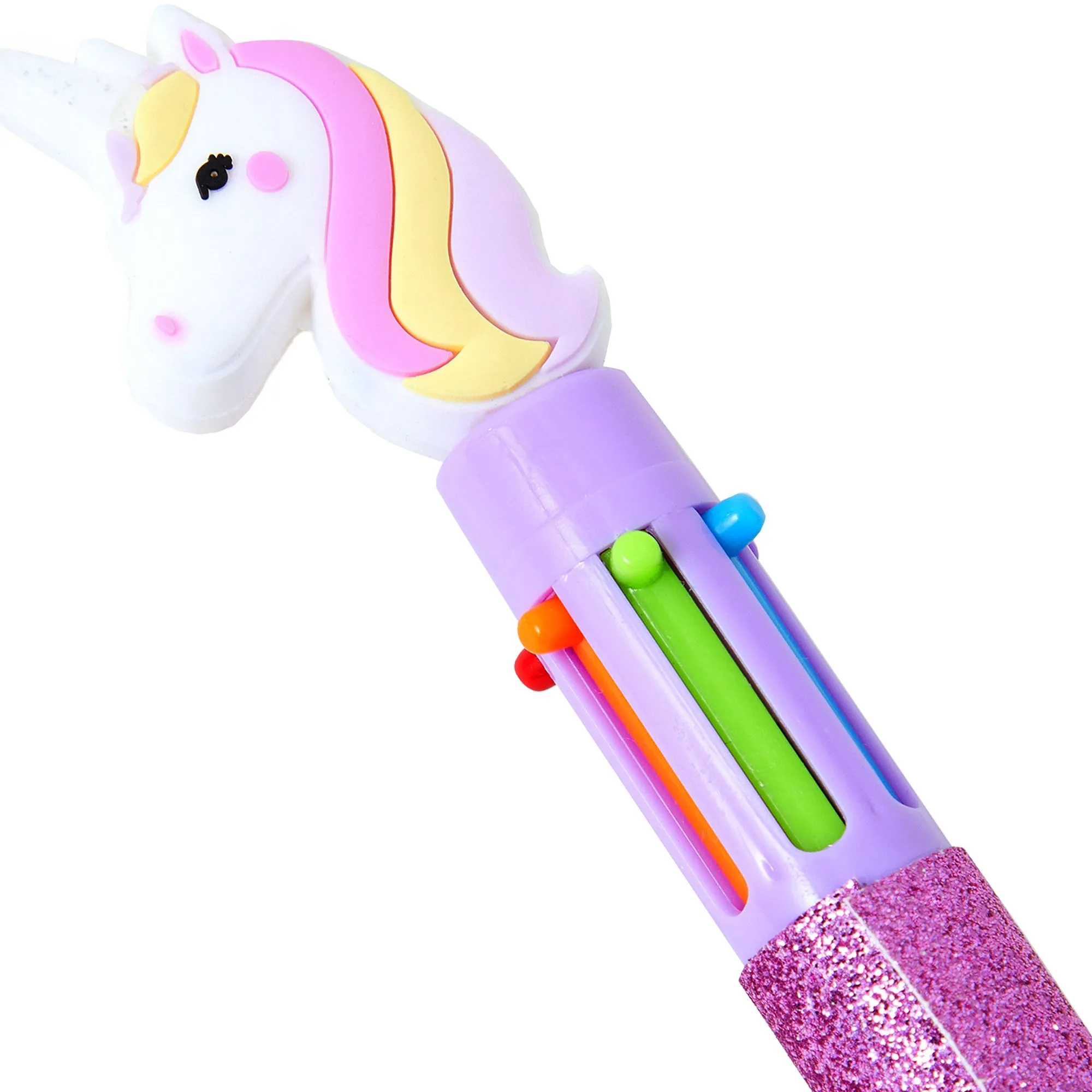 Accessorize London Girl's 6 Colour Unicorn Pen