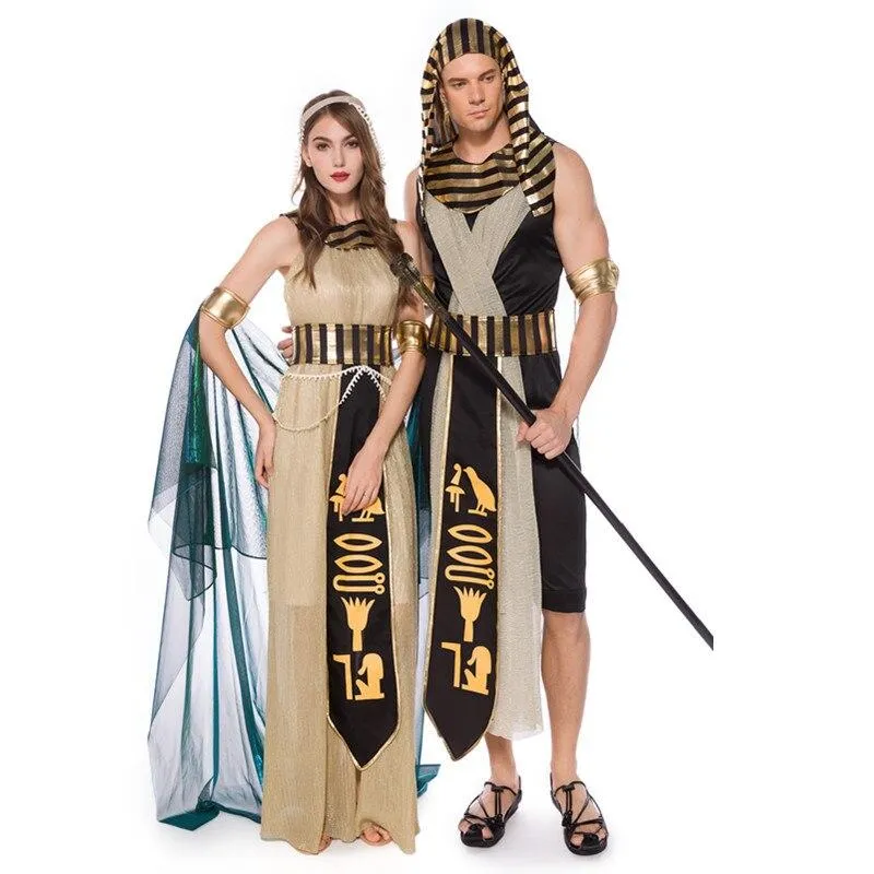 Ancient Egypt Egyptian Pharaoh King Empress Queen Costumes