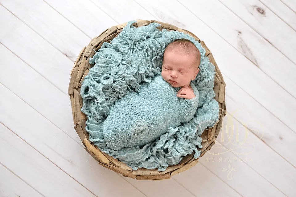 Aqua Stretch Knit Baby Wrap