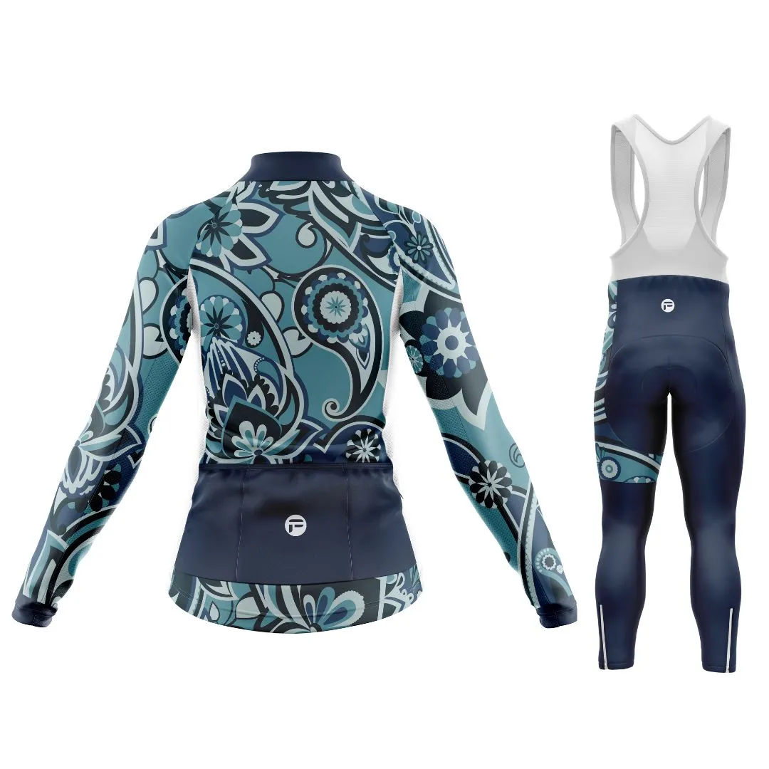 Blue Oasis | Women's Long Sleeve Cycling Set