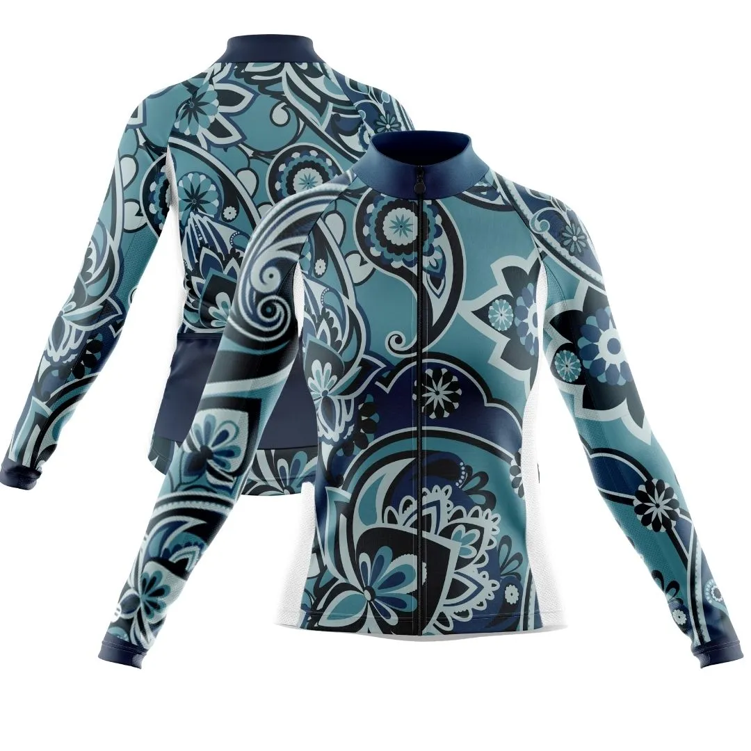 Blue Oasis | Women's Long Sleeve Cycling Set