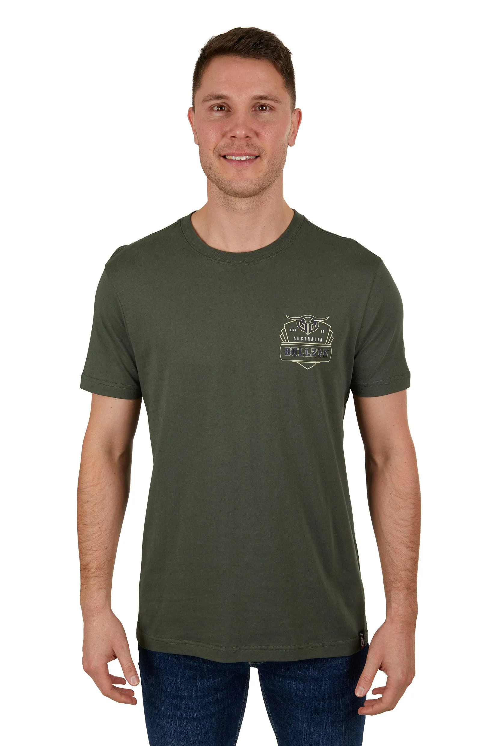 Bullzye Mens Dino S/S Tee - Green - B3S1503292