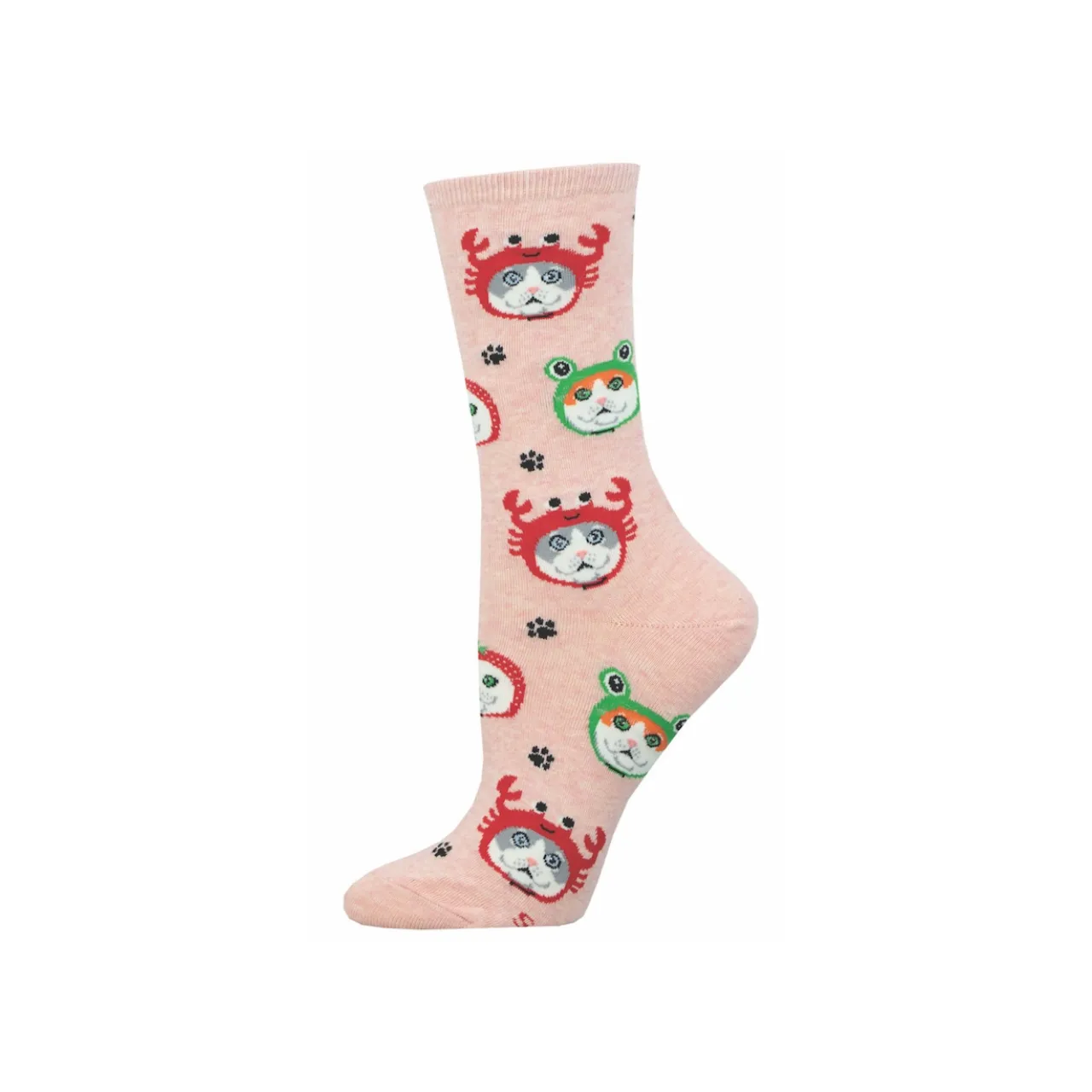 Cat Hats Crew Socks - Womens