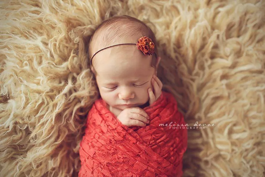 Coral Stretch Lace Wrap