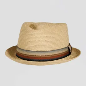 Cortez | Womens Paper Braid Straw Pork Pie Hat