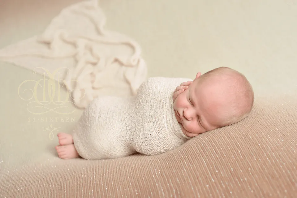 Cream Stretch Knit Baby Wrap