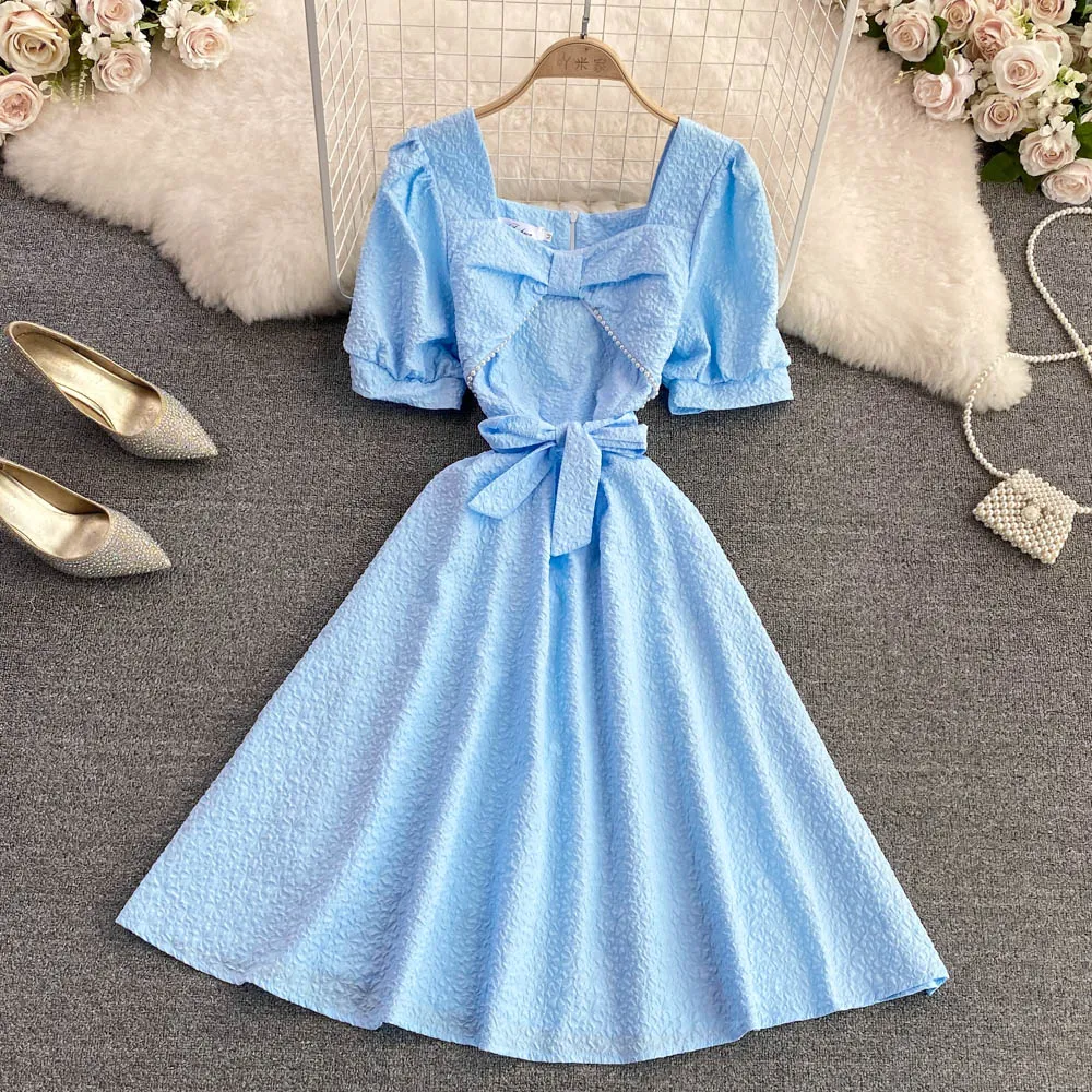 Cute A line short dress fashion dress     S379