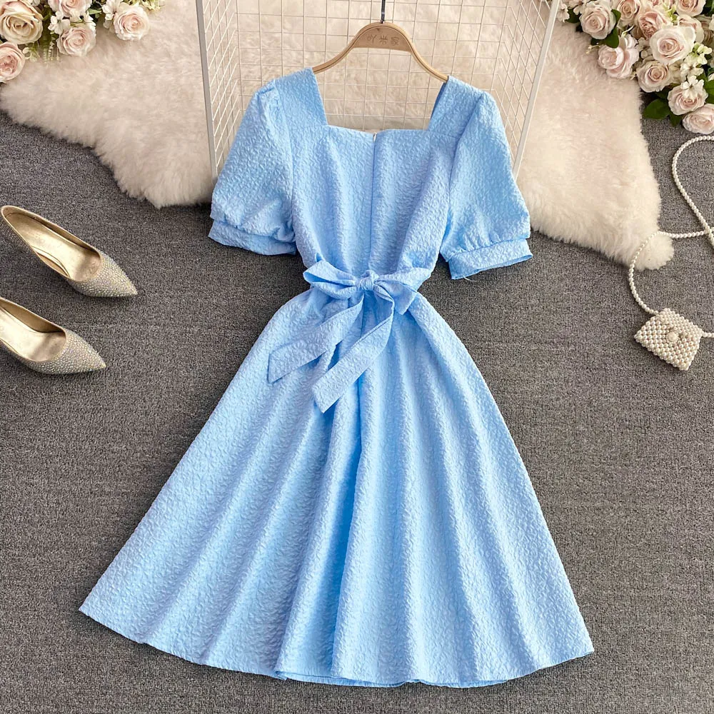 Cute A line short dress fashion dress     S379