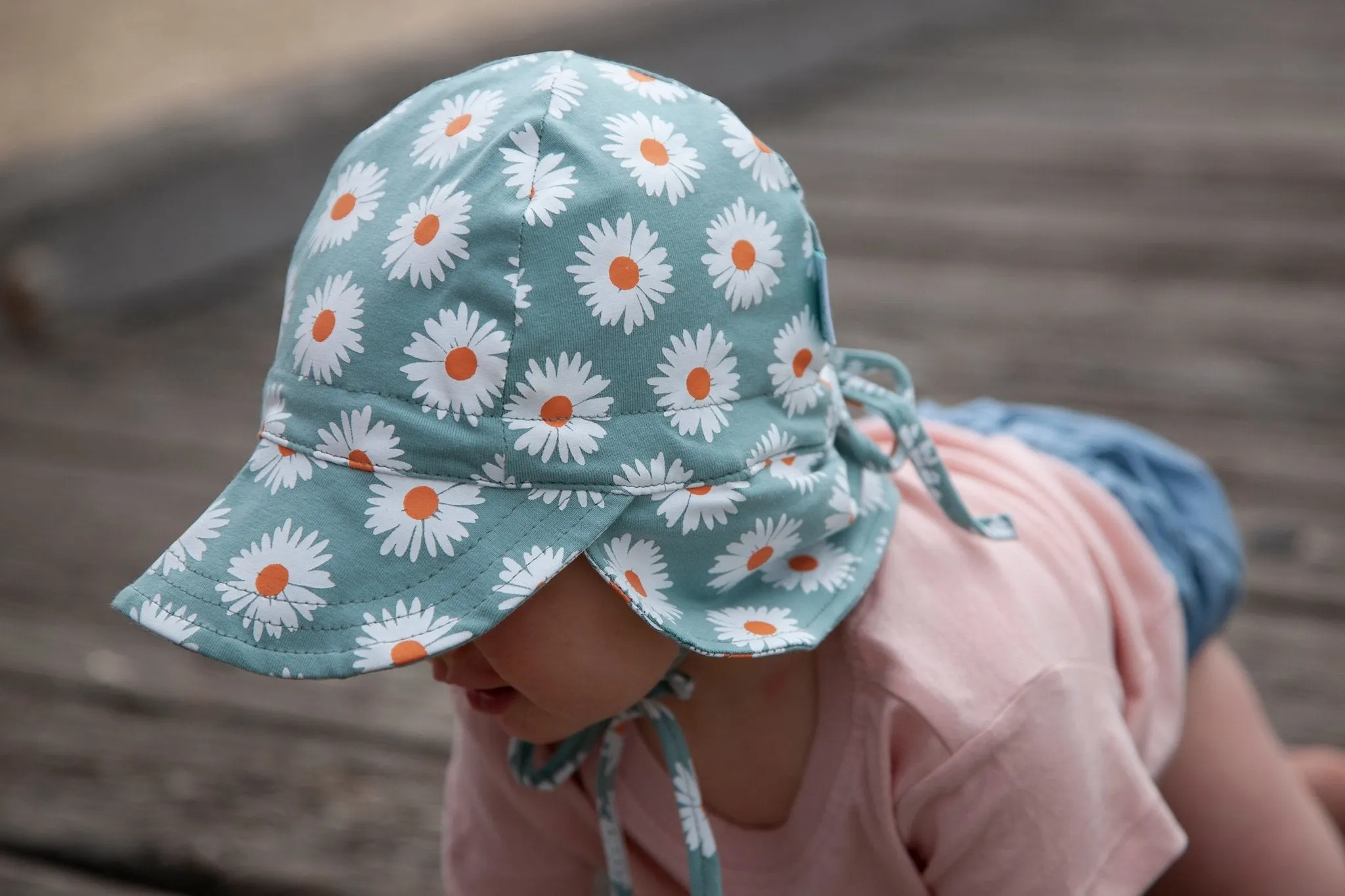 Daisy Flap Cap