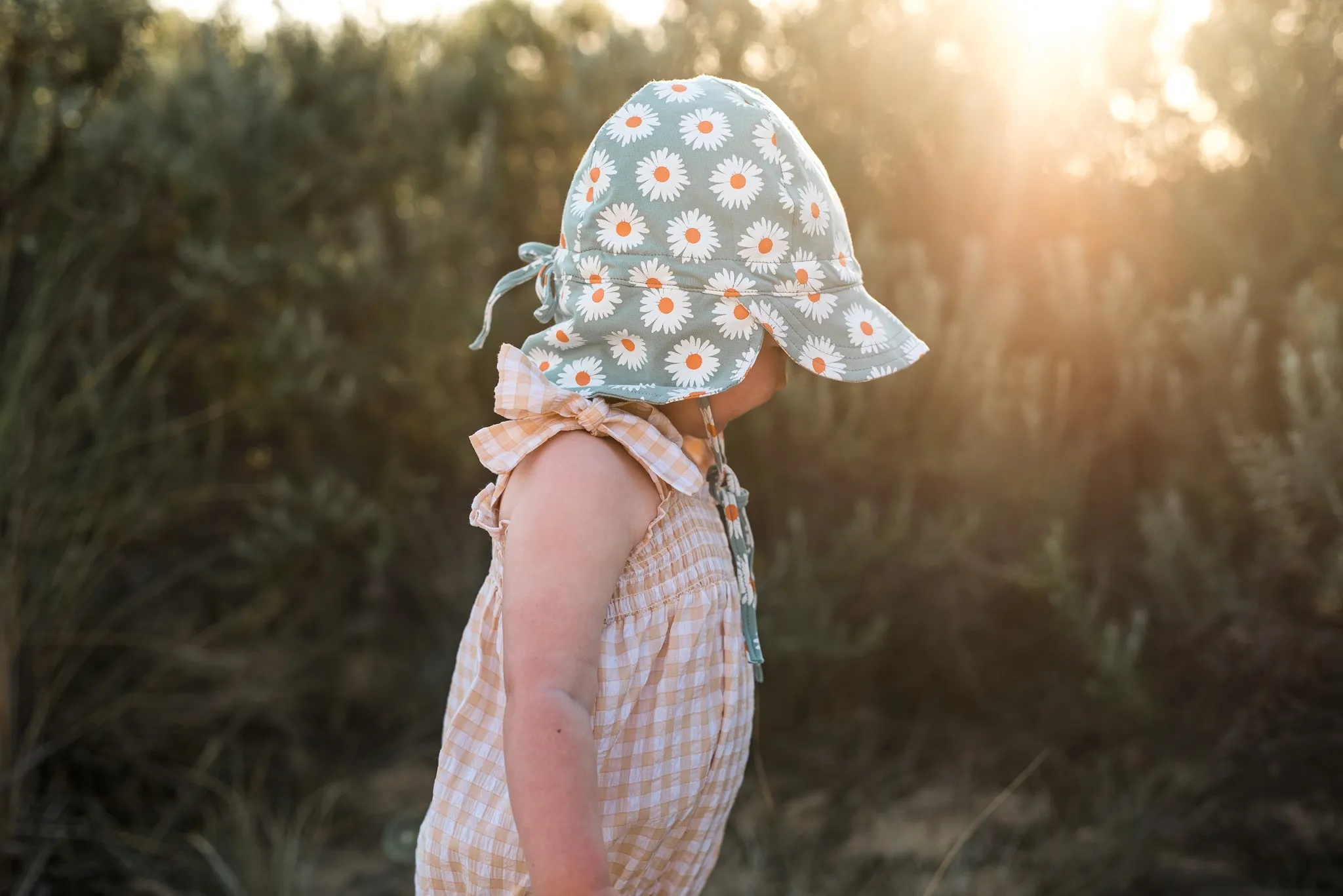 Daisy Flap Cap