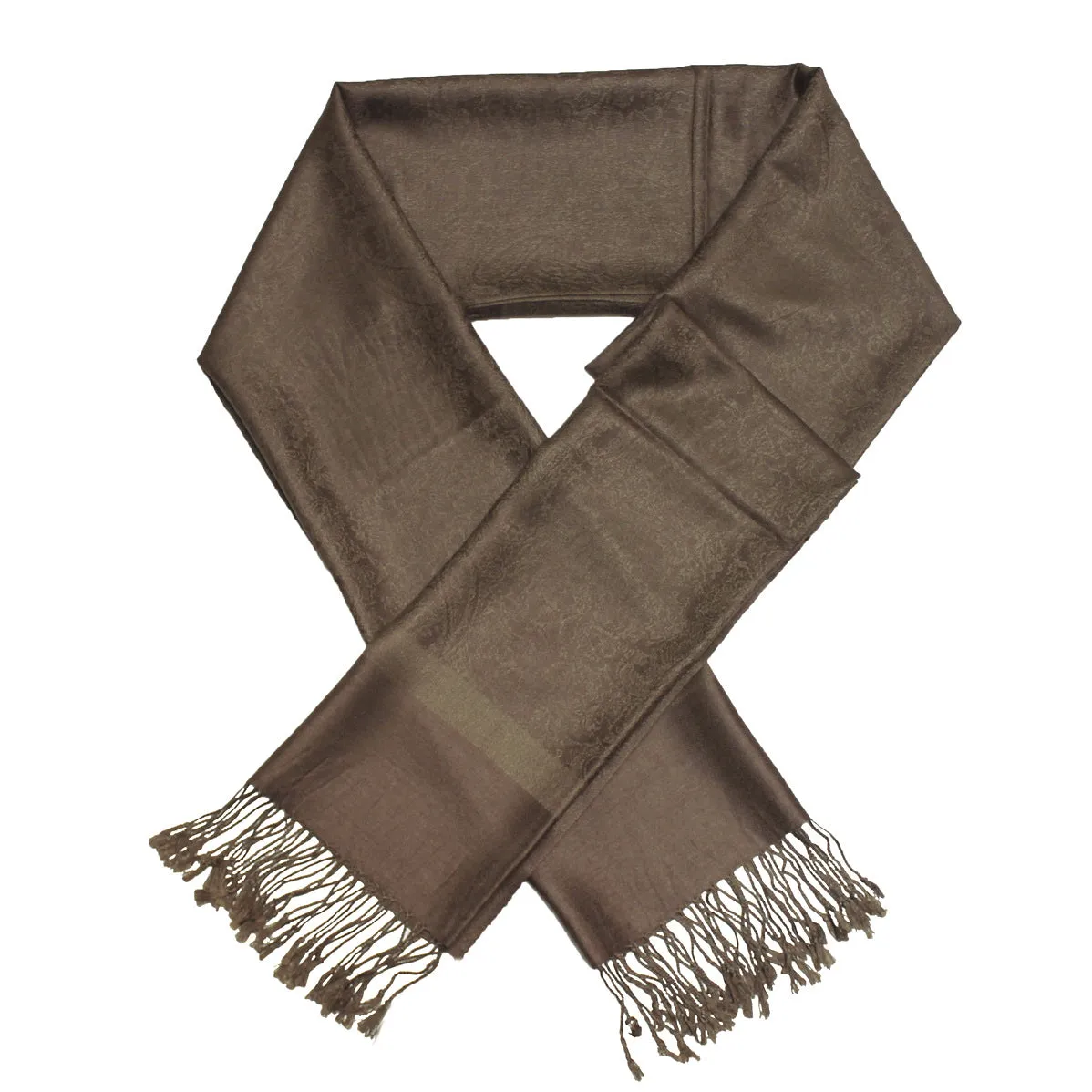 Dark Olive Paisley Pashmina Scarves