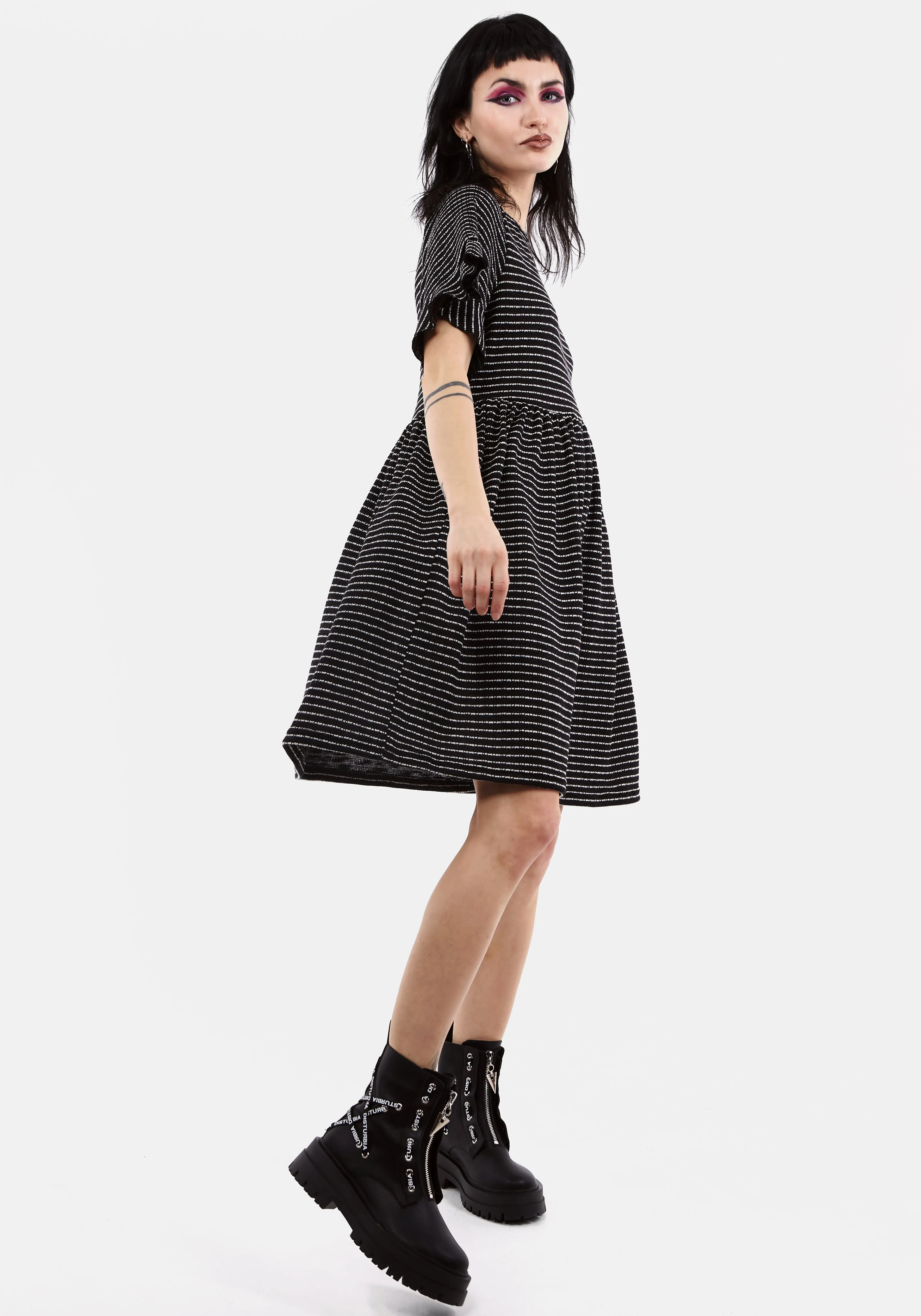 DECORUM MINI SKATER DRESS