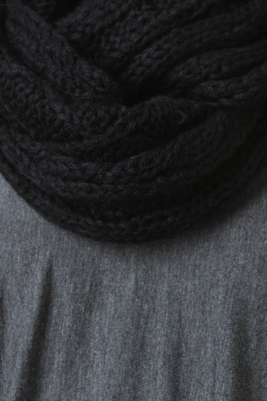 Diamond Thick Knit Infinity Scarf