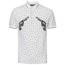 Dolce & Gabbana White Cotton Polo Shirt