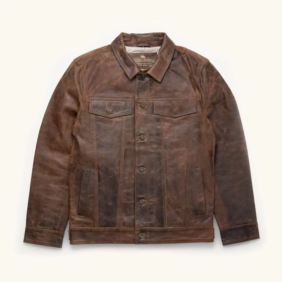 Driggs Leather Jacket | Brown