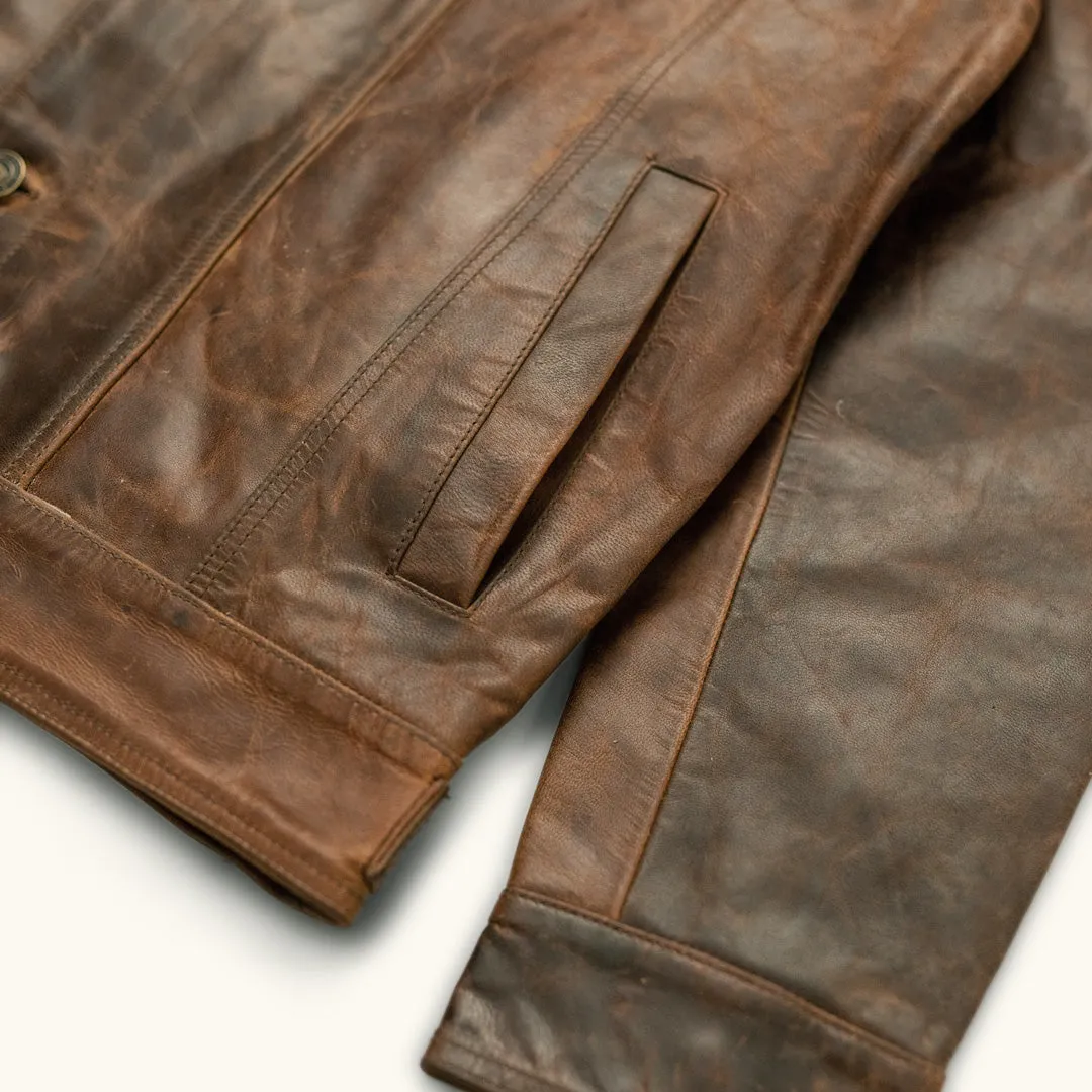 Driggs Leather Jacket | Brown