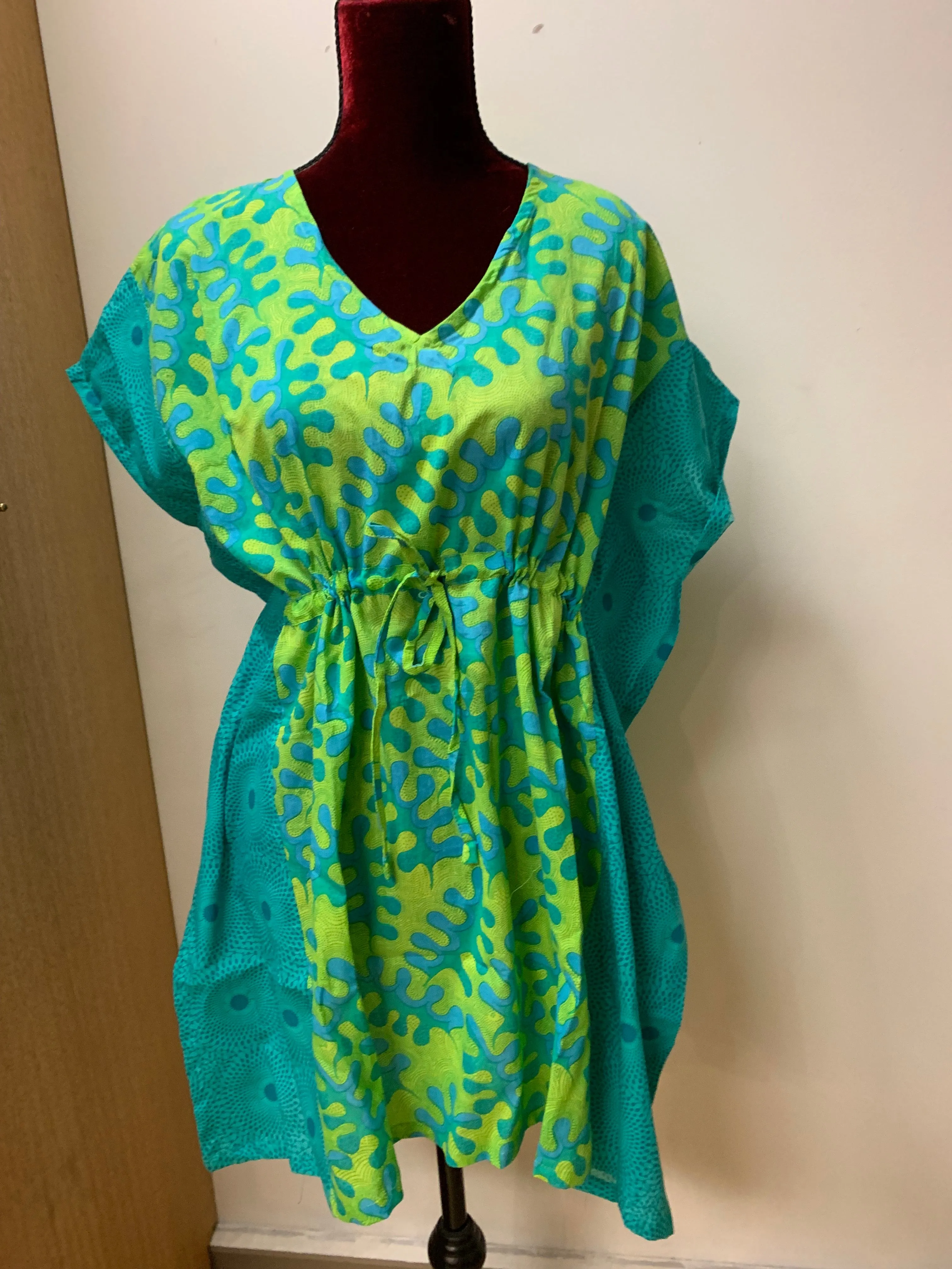 Fair Trade Colourful Cotton Short Kaftan