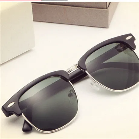 Fashion New Cat Eye Women Sunglasses With Vintage HD Lens Brand Designer Glasses Men Oculos de sol High Quality UV400