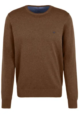 FYNCH HATTON Round Neck Knitwear Coffee