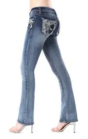 Grace in LA Dream catcher Ladies Jeans - EB61289