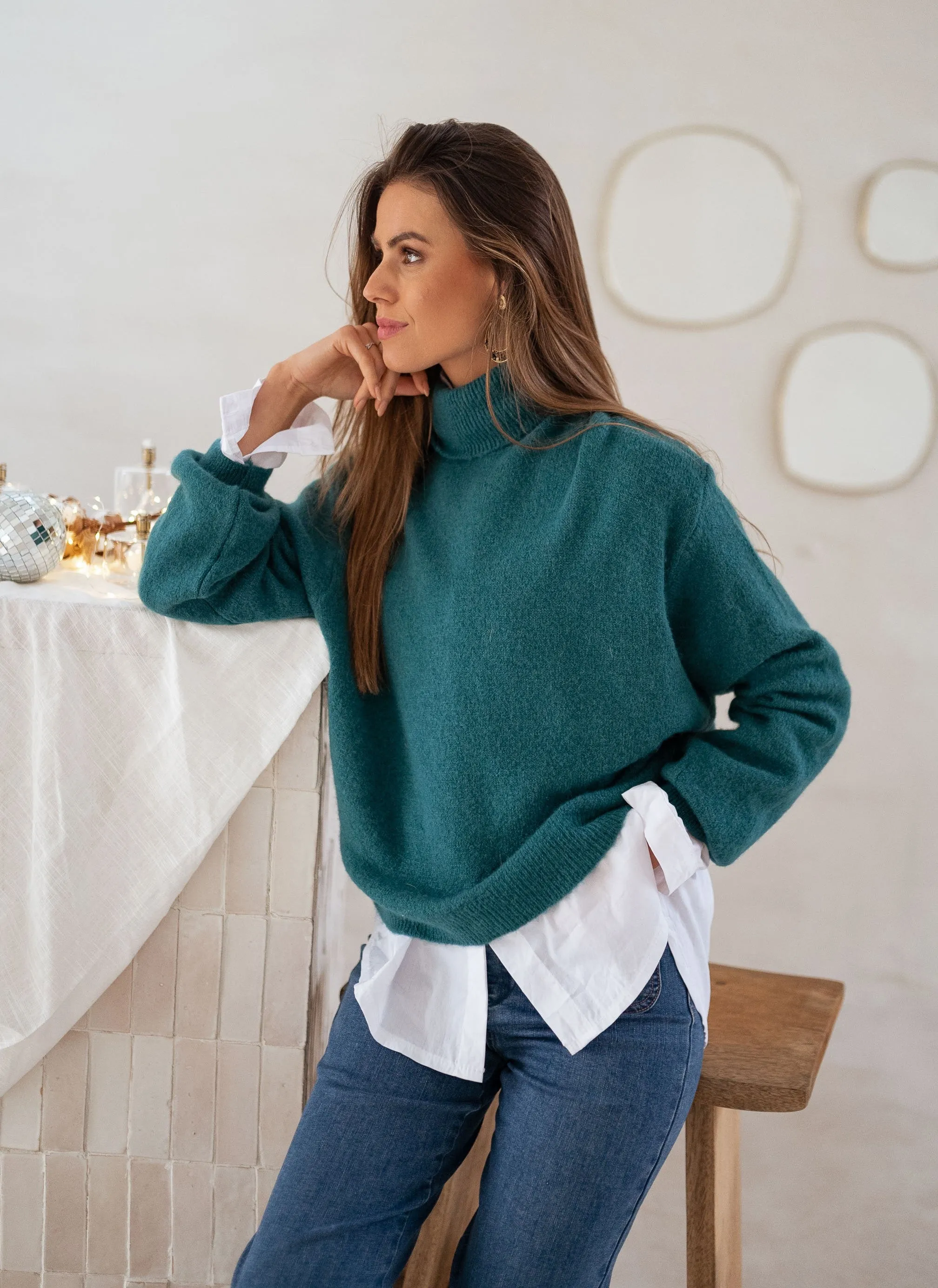 Green Laurya Sweater