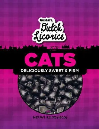 Gustaf's Black Licorice Cats