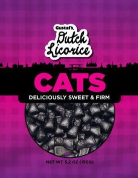 Gustaf's Black Licorice Cats