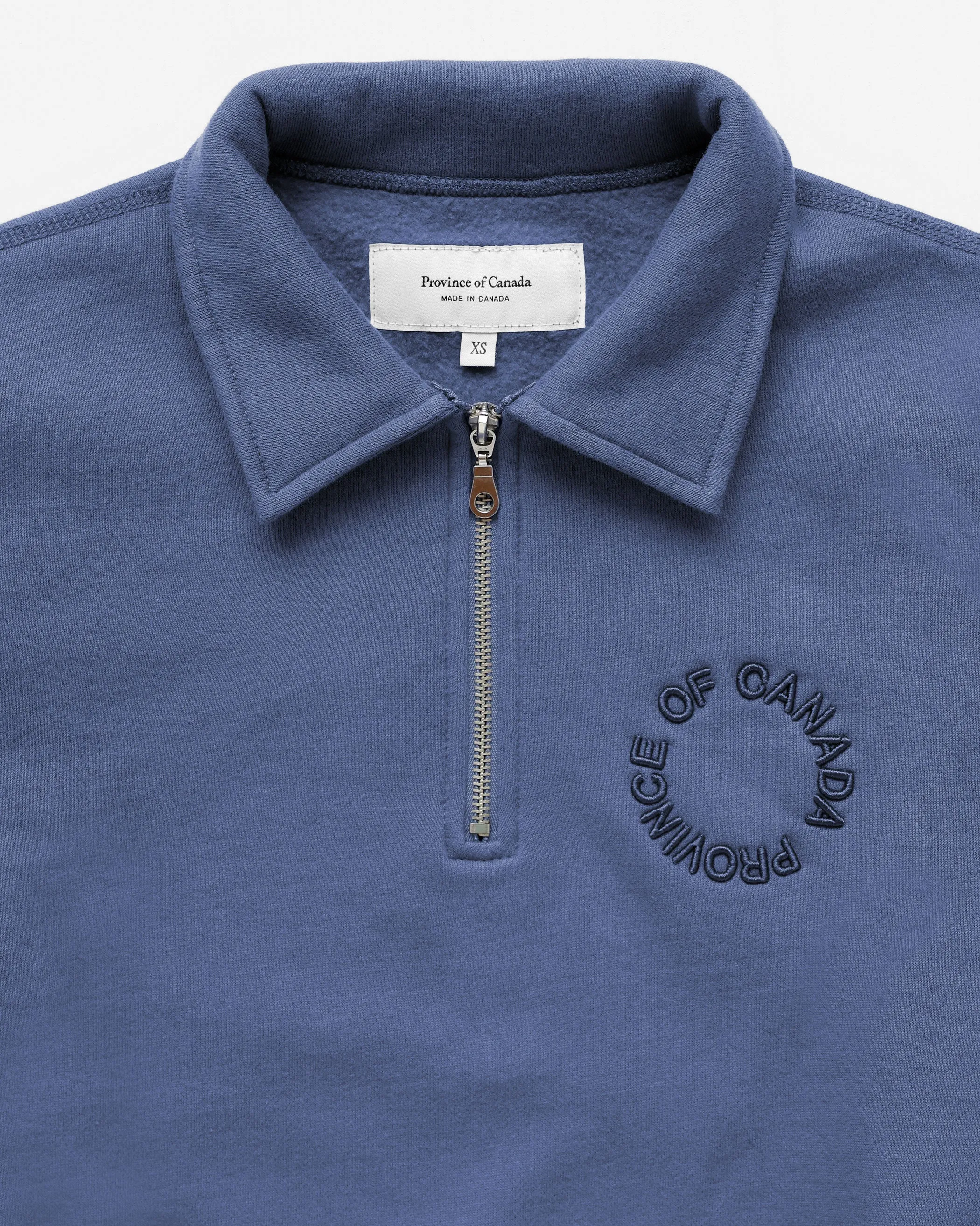 Half Zip Fleece Sweatshirt French Blue - Unisex