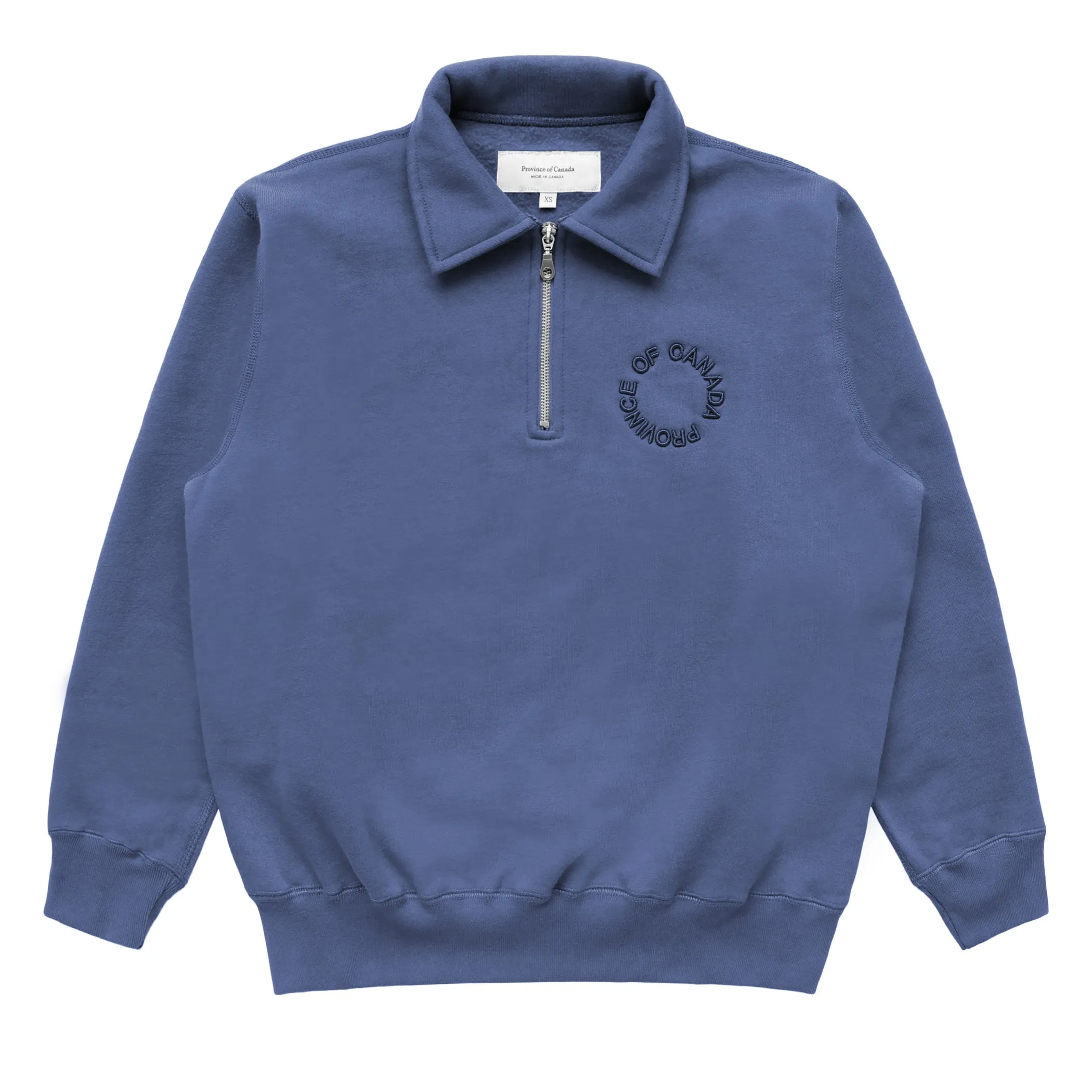 Half Zip Fleece Sweatshirt French Blue - Unisex