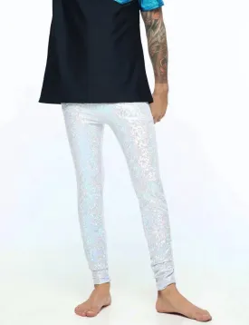 HOLOGRAPHIC MEGGINGS - PLAYA WHITE