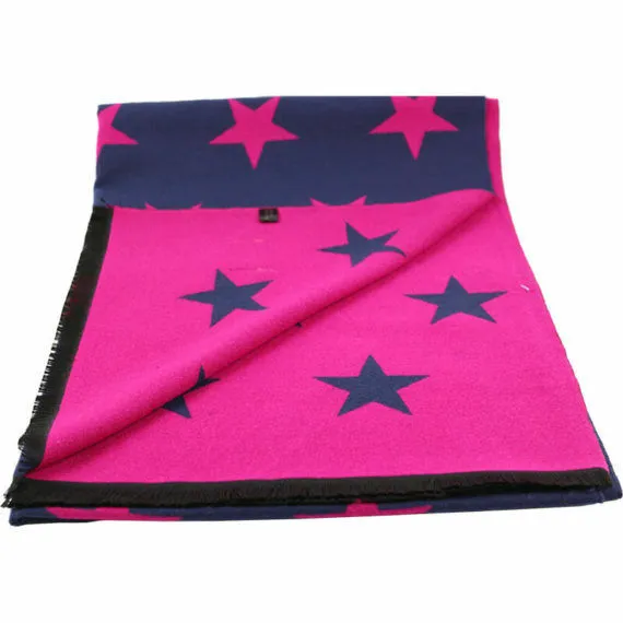 House of Tweed Star Pattern Luxury Ladies Scarf Womens Scarves Nature Warm