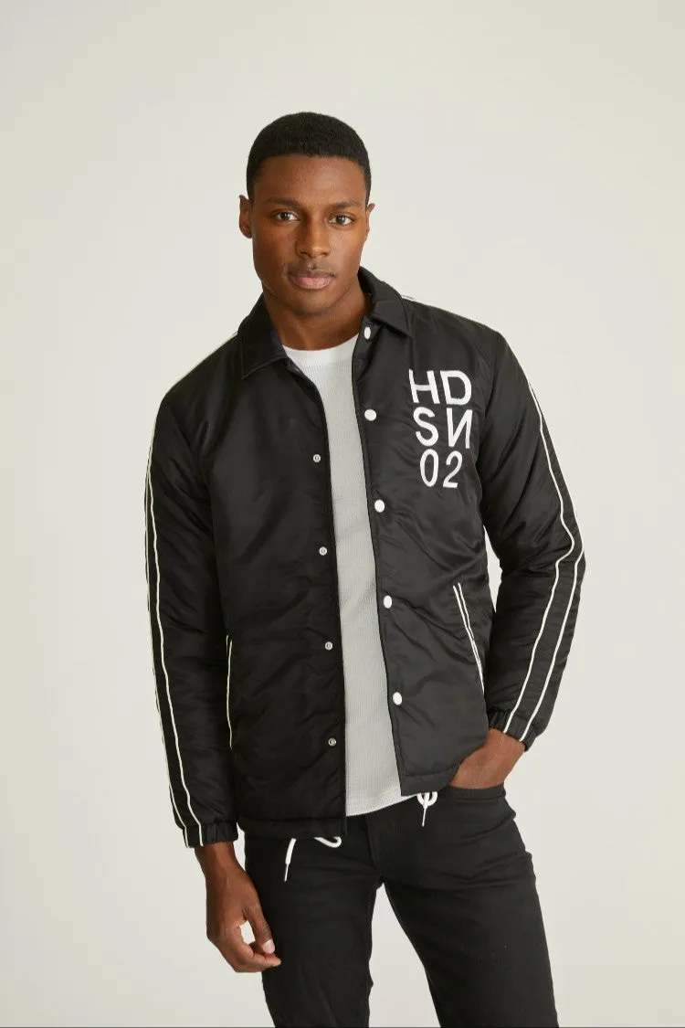 Hudson Jeans Men's Nylon Coaches Jacket