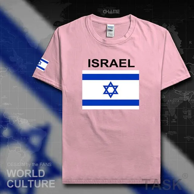 Israel Flag Top. Israeli Men T Shirt Team Cotton Shirts