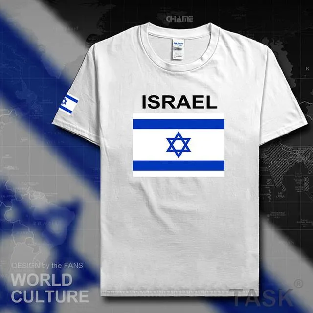 Israel Flag Top. Israeli Men T Shirt Team Cotton Shirts