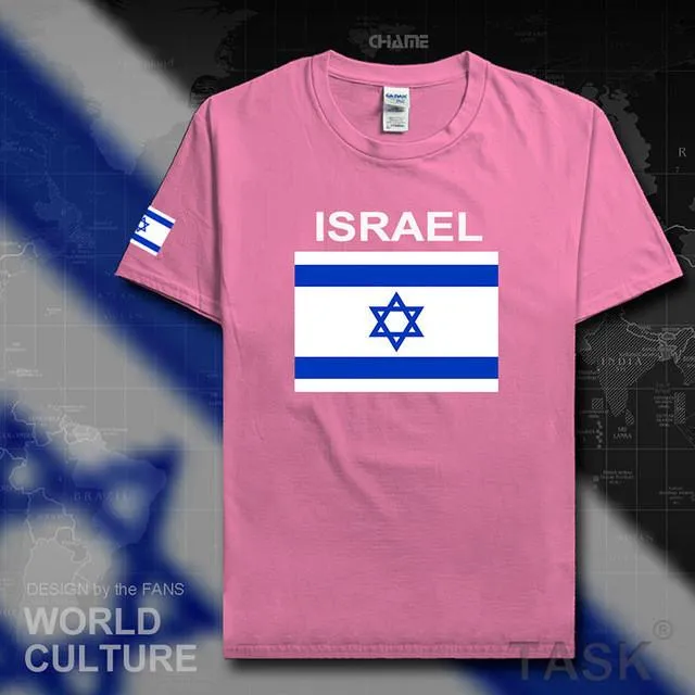 Israel Flag Top. Israeli Men T Shirt Team Cotton Shirts