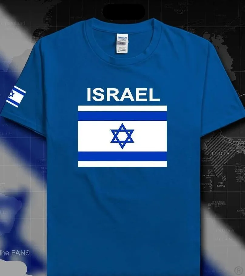 Israel Flag Top. Israeli Men T Shirt Team Cotton Shirts